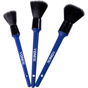 Pincéis para Detalhamento Interior Ultra Macios - 3 Pçs